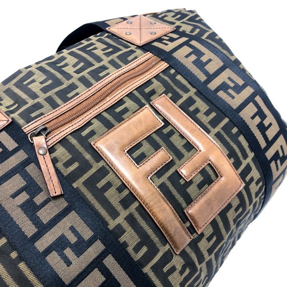 FENDI 7VS071 Zucca pattern tote bag, handbag, Boston canvas, leather, women's... - Picture 6 of 12